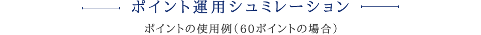 ポイント運用シュミレーション